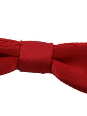 Dolce & Gabbana Elegant Red Silk Bow Tie