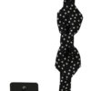 Dolce & Gabbana Elegant Black Polka Dot Silk Bow Tie - Image 2