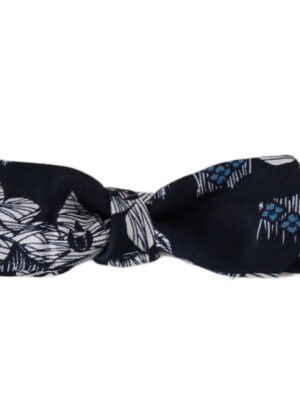 Dolce & Gabbana Elegant Navy Silk Bow Tie