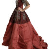 Dolce & Gabbana Elegant Crystal Embellished Silk Gown - Image 3