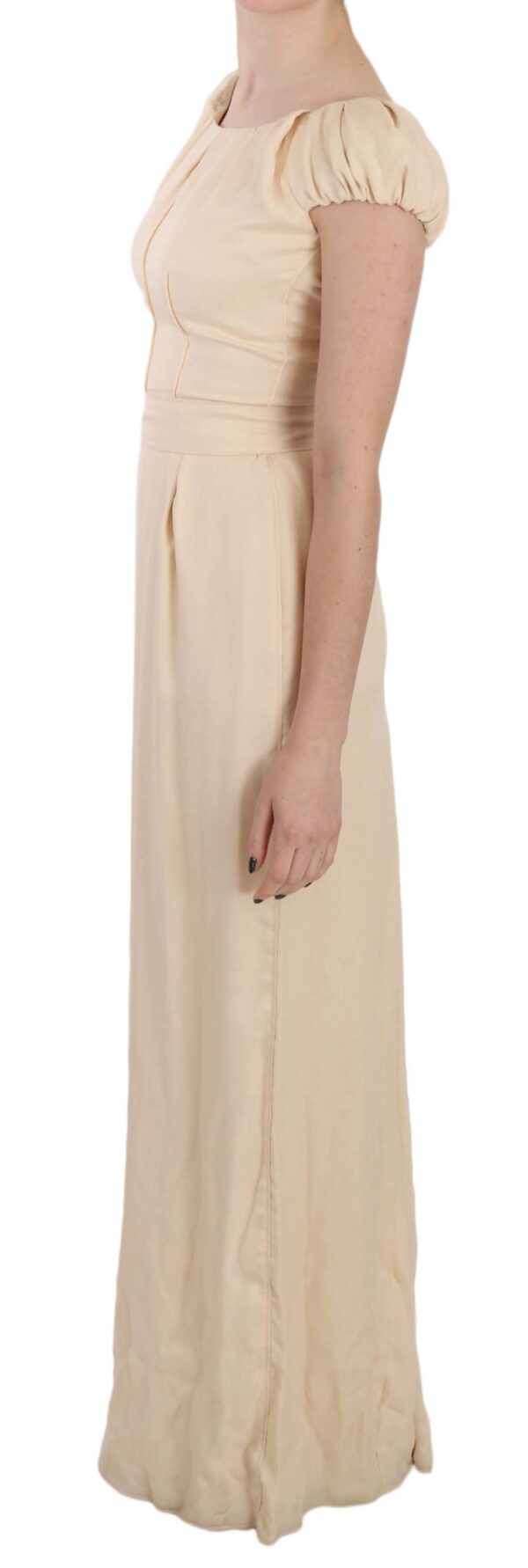Dolce & Gabbana Silk Column Garterized Sleeve Gown - Image 2