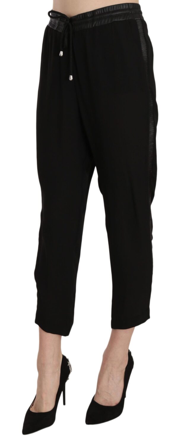 Guess Chic High Waist Cropped Pants in Elegant Black - Image 2