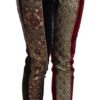 Dolce & Gabbana Elegant Multicolor Jacquard Cropped Pants - Image 2