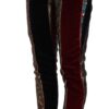 Dolce & Gabbana Elegant Multicolor Jacquard Cropped Pants - Image 3