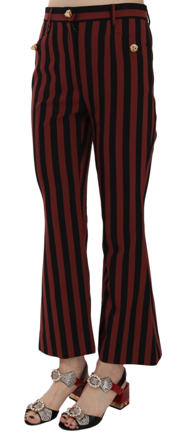 Dolce & Gabbana Elegant Cropped Flared Trousers - Image 2