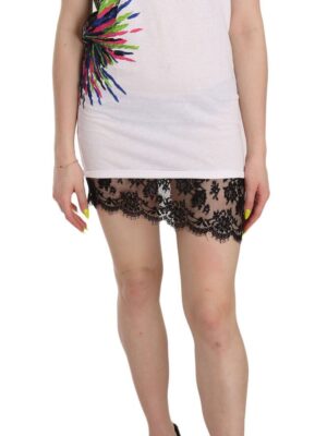 Dsquared² Chic White Sleeveless Tunic Dress
