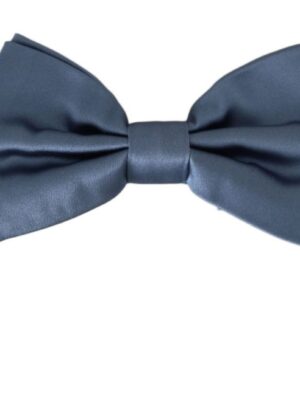 Dolce & Gabbana Elegant Blue Silk Bow Tie