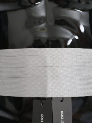 Dolce & Gabbana Elegant Silk Gray Cummerbund
