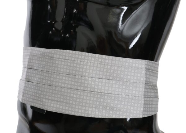 Dolce & Gabbana Elegant Gray Silk Cummerbund - Image 2
