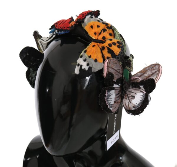 Dolce & Gabbana Elegant Floral Silk Headband Diadem - Image 2