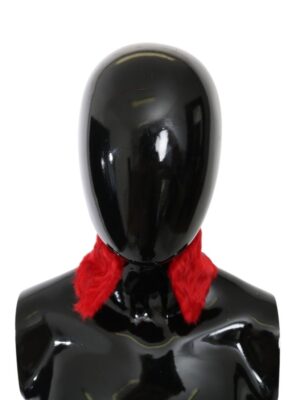 Dolce & Gabbana Elegant Red Lambskin Scarf