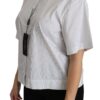 Dolce & Gabbana Elegant White Cotton Polo Top - Image 3