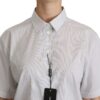 Dolce & Gabbana Elegant White Cotton Polo Top - Image 5