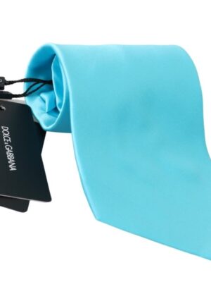 Dolce & Gabbana Stunning Light Blue Silk Men's Tie