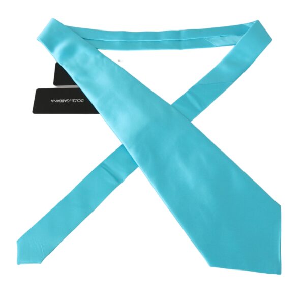 Dolce & Gabbana Stunning Light Blue Silk Men's Tie - Image 3
