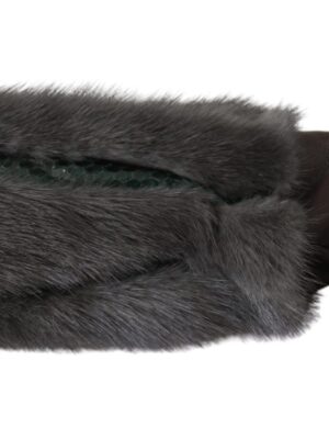 Dolce & Gabbana Elegant Mid-Arm Leather Gloves in Brown