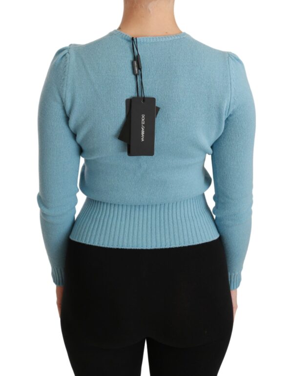 Dolce & Gabbana Queen Heart Beaded Wool Sweater - Image 4