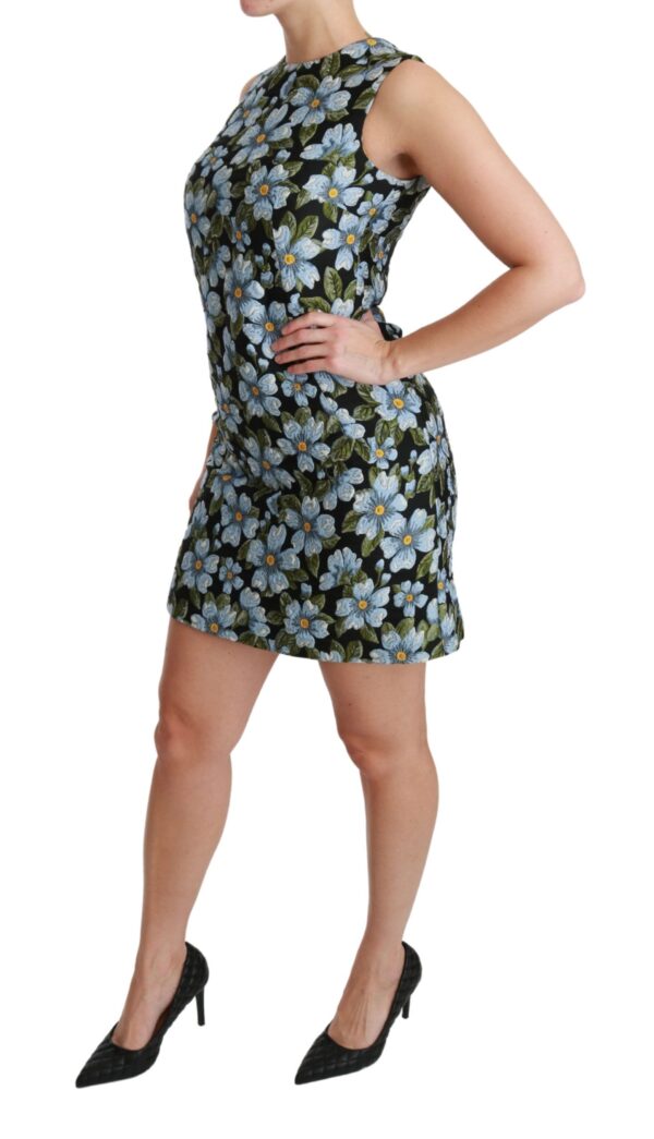 Dolce & Gabbana Elegant Floral Mini Shift Dress - Image 2