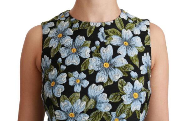 Dolce & Gabbana Elegant Floral Mini Shift Dress - Image 4