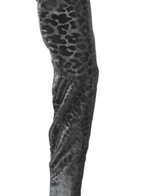 Dolce & Gabbana Elegant Leopard Booties Above Knee Shoes