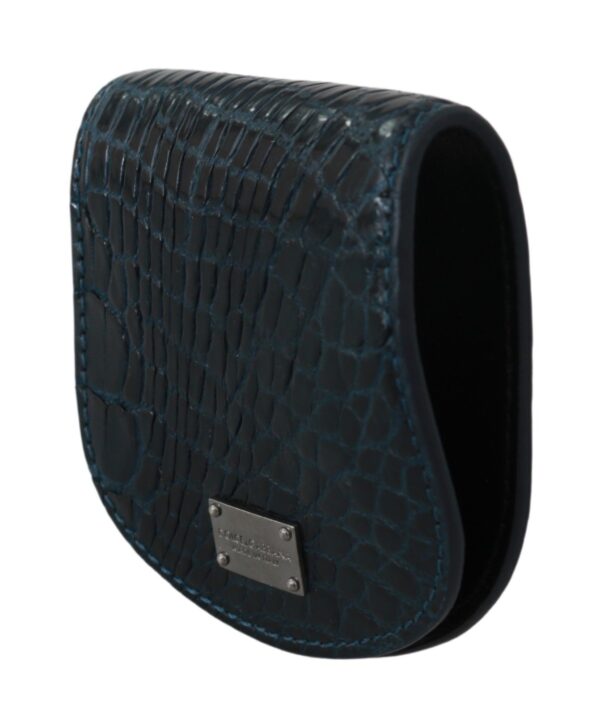 Dolce & Gabbana Exquisite Dark Blue Coin Case Wallet - Image 2