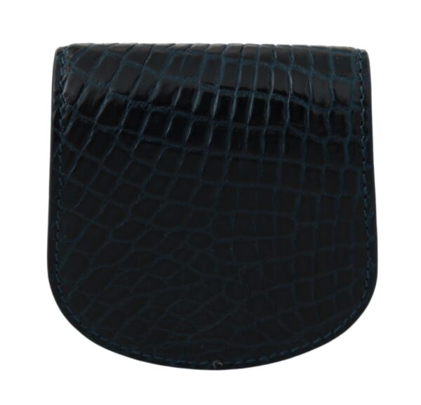 Dolce & Gabbana Exquisite Dark Blue Coin Case Wallet - Image 3