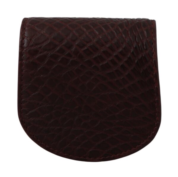 Dolce & Gabbana Refined Caimano Leather Coin Case - Image 3