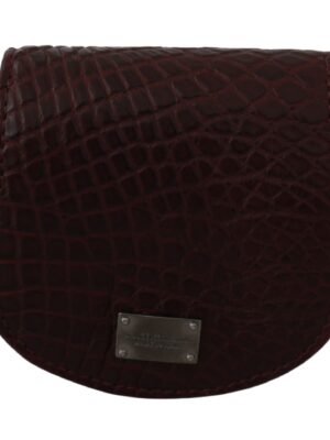 Dolce & Gabbana Refined Caimano Leather Coin Case