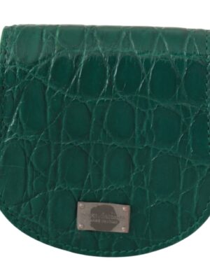 Dolce & Gabbana Exquisite Exotic Skin Coin Case Wallet