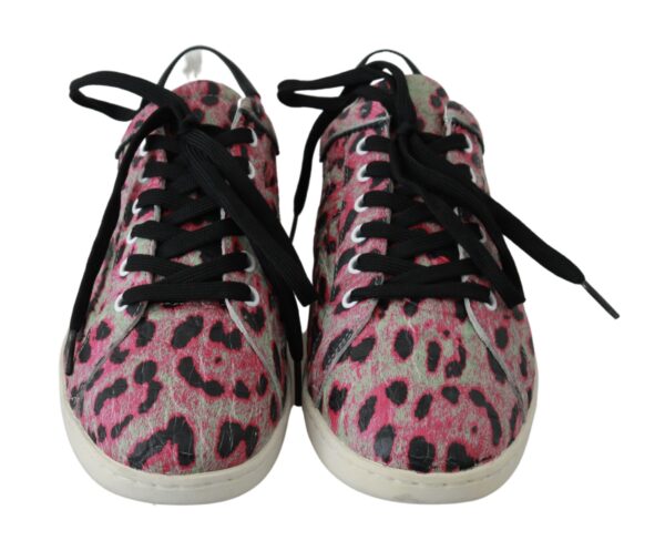 Dolce & Gabbana Multicolor Crocodile Leather Sneakers - Image 4