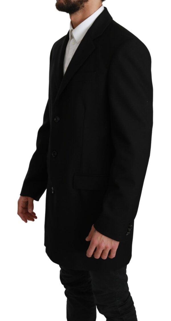 Dolce & Gabbana Elegant Black Wool Formal Blazer - Image 2