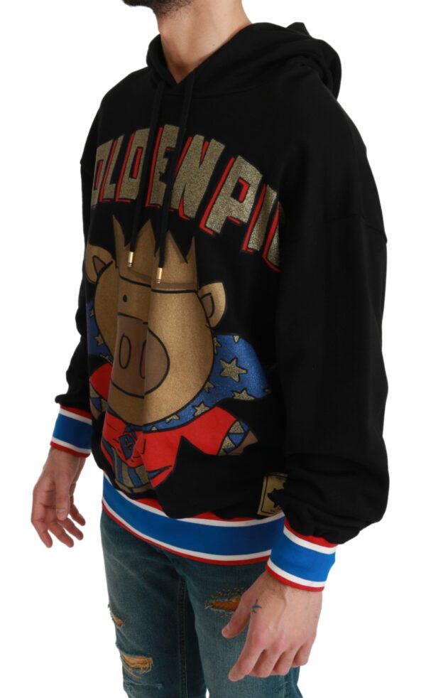 Dolce & Gabbana Elegant Hooded Pullover With Regal Motif - Image 2