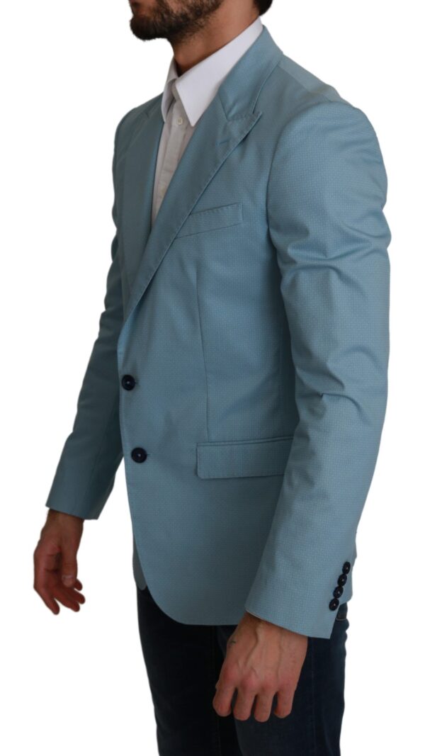 Dolce & Gabbana Elegant Blue Fantasy Pattern Blazer - Image 2