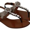 Dolce & Gabbana Elegant Strappy Sandals with Exotic Charm - Image 3