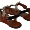 Dolce & Gabbana Elegant Strappy Sandals with Exotic Charm - Image 4