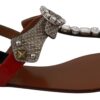 Dolce & Gabbana Elegant Strappy Sandals with Exotic Charm