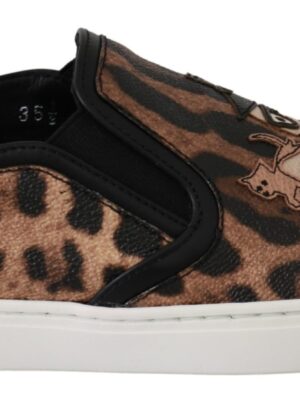 Dolce & Gabbana Chic Leopard Print Loafers for Elegant Comfort