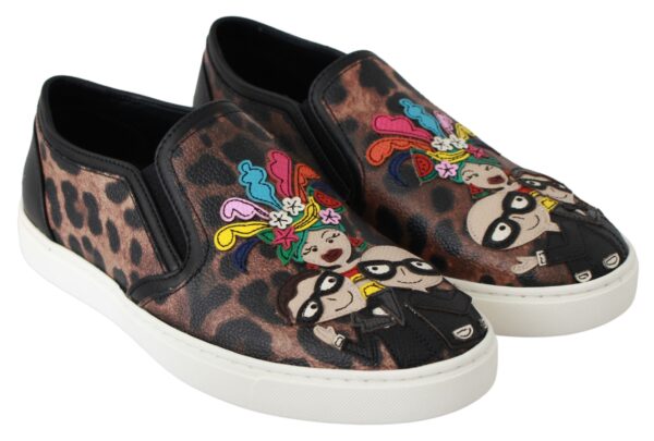 Dolce & Gabbana Elegant Leopard Print Loafers for Sophisticated Style - Image 3