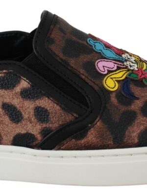 Dolce & Gabbana Elegant Leopard Print Loafers for Sophisticated Style
