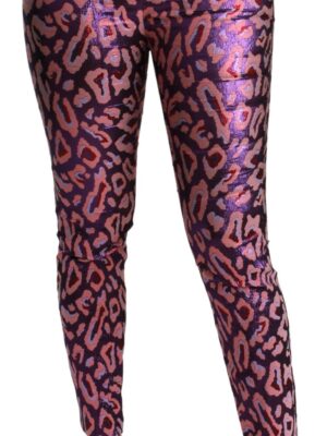 Dolce & Gabbana Chic Cropped High Waist Silk Blend Pants