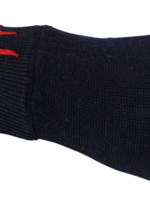 Dolce & Gabbana Blue Virgin Wool Unisex Gloves