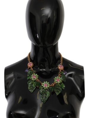 Dolce & Gabbana Elegant Floral Sicily Charm Necklace