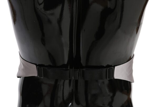 Dolce & Gabbana Elegant Gray Silk Cummerbund for Men - Image 2