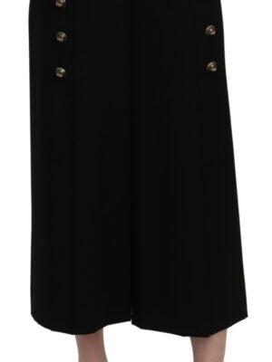 Dolce & Gabbana Elegant High Waist Wide Leg Wool Pants