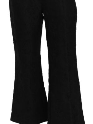 Dolce & Gabbana Chic High Waist Flared Cropped Pants