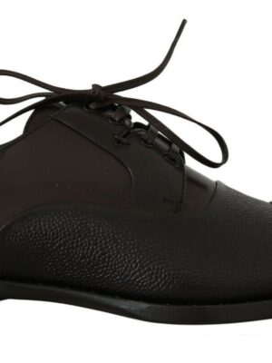Dolce & Gabbana Elegant Brown Leather Formal Lace-ups