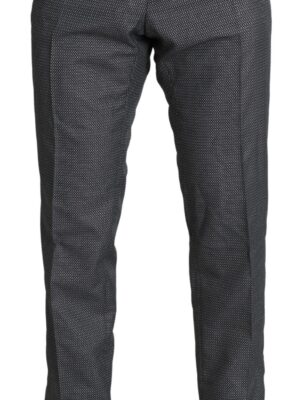 Dolce & Gabbana Elegant Gray Slim Fit Dress Trousers