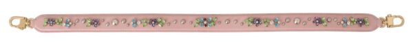 Dolce & Gabbana Stunning Pink Crystal Studded Leather Strap - Image 2