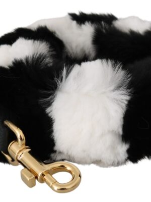 Dolce & Gabbana Elegant Fur Shoulder Strap Accessory