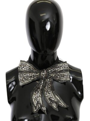 Dolce & Gabbana Elegant Silver Silk Bowtie